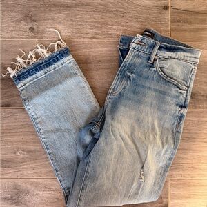 Express Light Blue Distressed Women Jeans